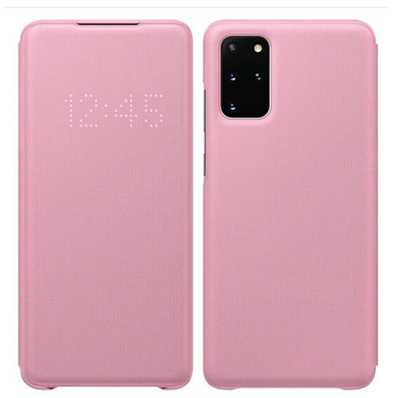 三星S20Ultra原装led保护套 S20+手机壳5G智能休眠免翻盖手机壳 全包防摔高档商务手机套皮套原装正品