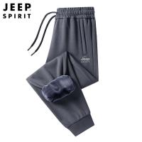 JEEPspirit运动裤男长裤针织冬季束脚休闲卫裤子男士加绒加厚6313