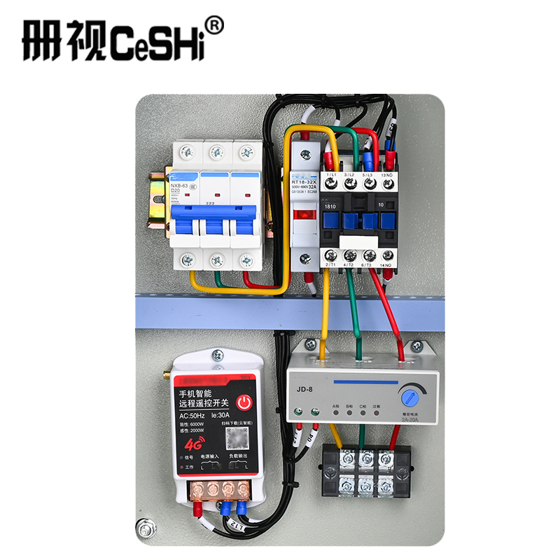 册视4G手机远程遥控水泵控制箱过载缺相保护款0.75-4KW套高清大图