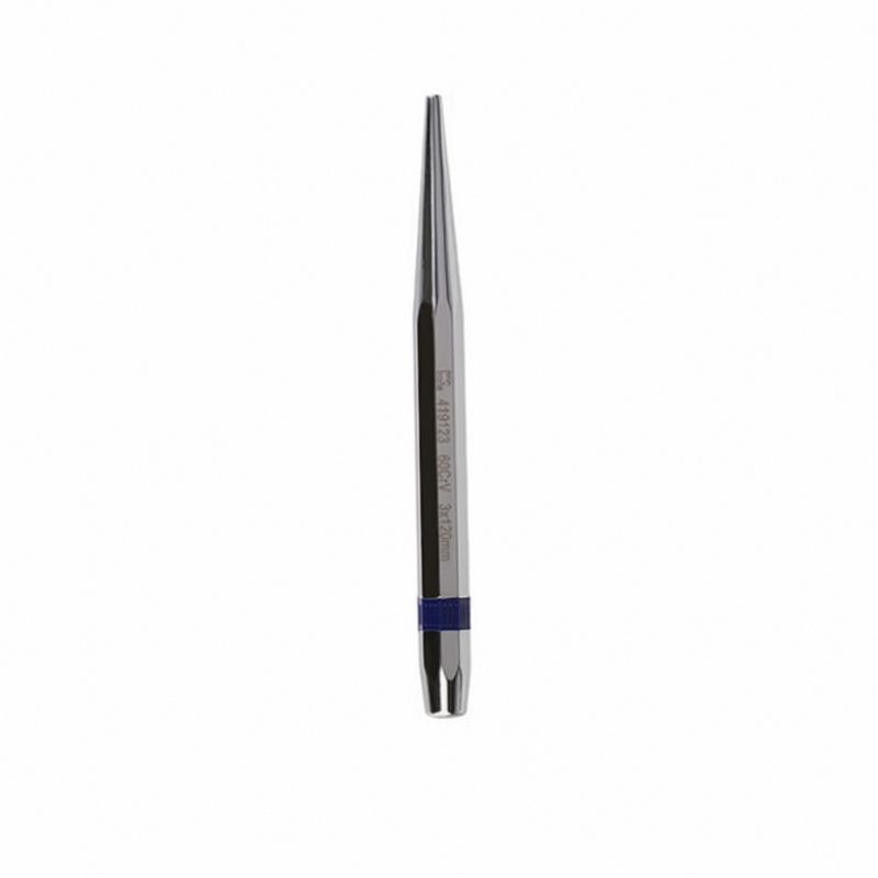 长城精工圆锥冲定位冲打孔冲中心圆形冲子钳工钻孔样冲3*9.5*120mm 419123