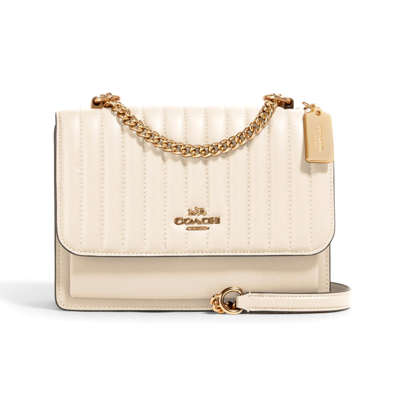 美国直邮coach蔻驰女士新款klare系列单肩斜挎小方包链条包风琴包