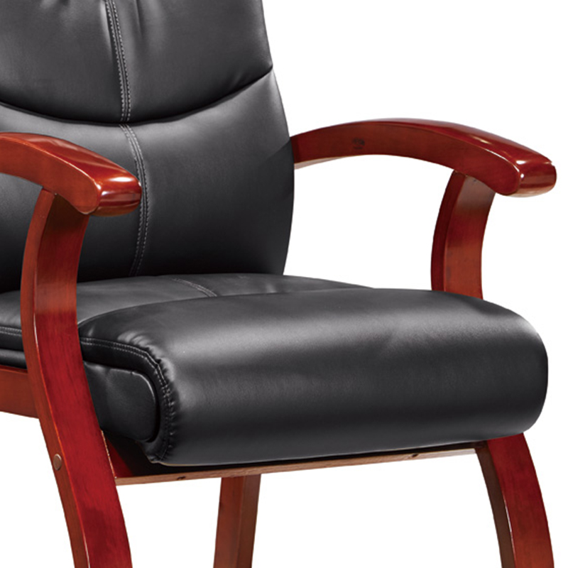 臻远 ZY5110305 办公会议椅办公皮椅电脑椅 黑色西皮高清大图
