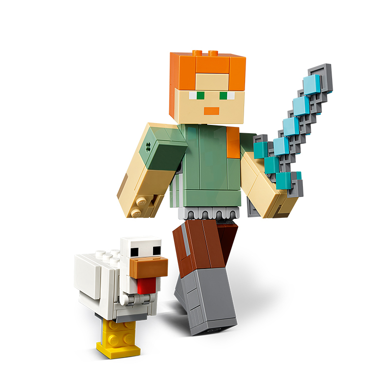 lego乐高minecraft乐高03我的世界03主角人仔亚历克斯21149