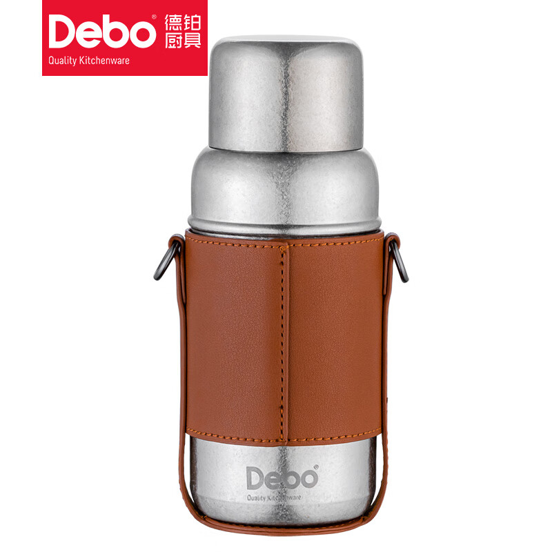 德铂(Debo) DEP-889 潘多拉纯钛保温杯 450ml(单位:个)银色