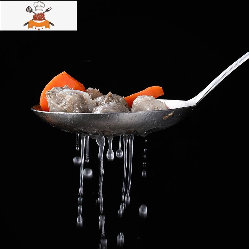 实木厨具304不锈钢锅铲套装全套家用铲子炒菜勺子汤勺漏勺煎铲子 敬平 九珠肉叉(410材质)图片