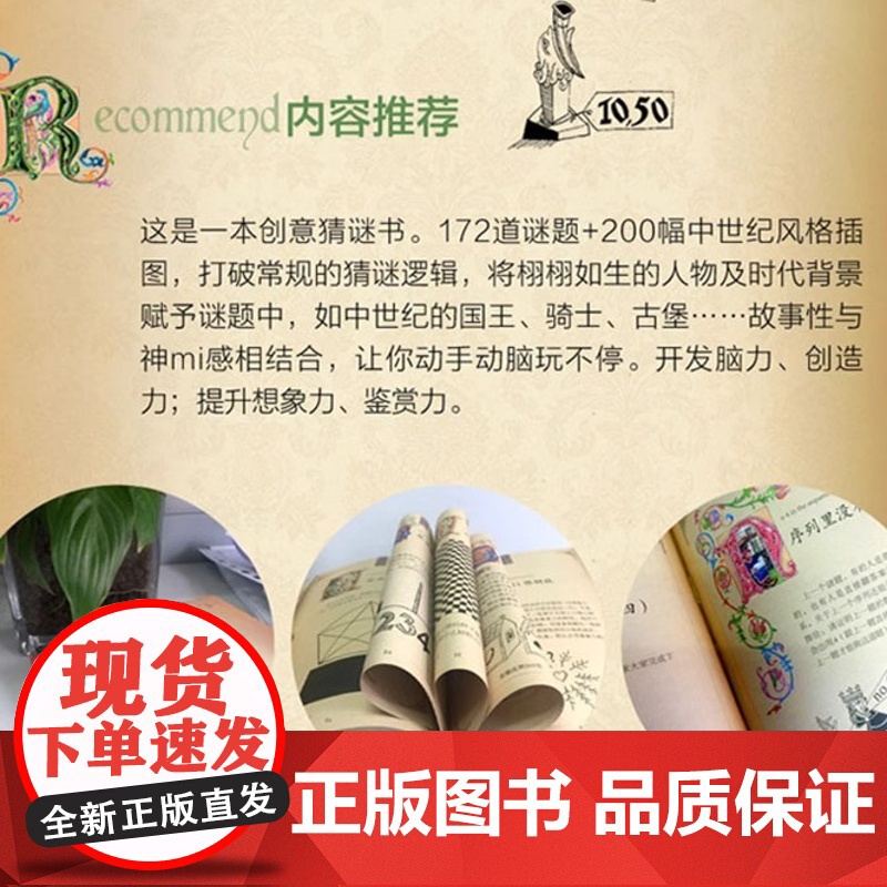 很美很美的猜谜书升级版101215岁初中小学生益智打谜语课外读物书籍提高数学空间逻辑思维能力解字开发脑力创造力高清大图