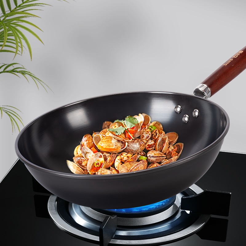 苏宁宜品木玄精铁炒锅高清大图