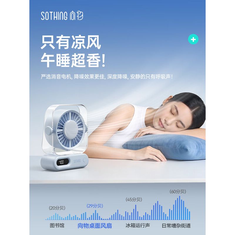 向物桌面风扇-Air 17 DSHJ-S-2517 天空蓝 2000mAh高清大图