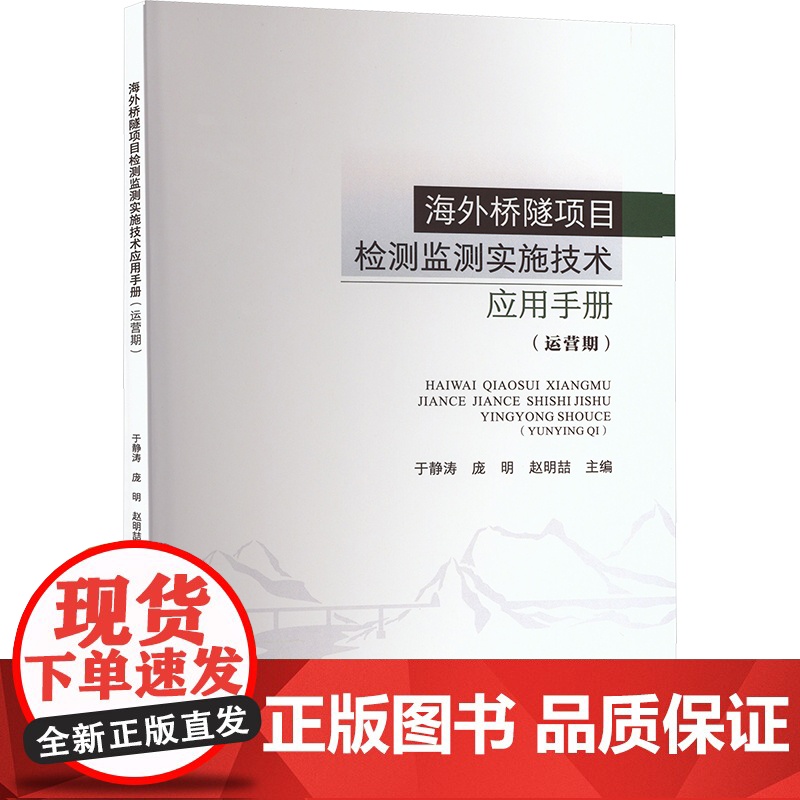 正版新书 海外桥隧项目检测监测实施技术应用手册(运营期) 重庆大学出版社 9787568941273高清大图