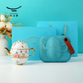 永丰源风华绽放 4头旅行茶具（茶壶130ml*1 壶盖*1 茶杯*2）露营外出旅游 防护包装袋