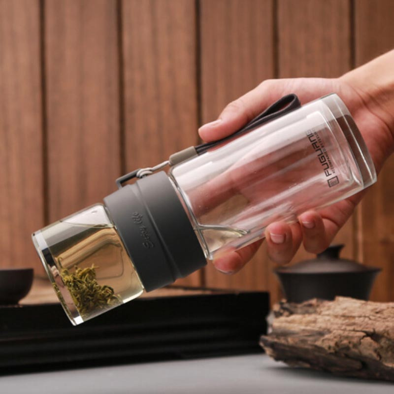 富光 G1312-220 富光逸品功夫玻璃杯双层泡茶师水杯 220ml (单位:件)