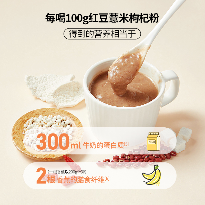 燕之坊美礼礼盒1.25kg 红豆薏米枸杞粉芝麻核桃黑豆粉 五谷杂粮早餐代餐粉高清大图