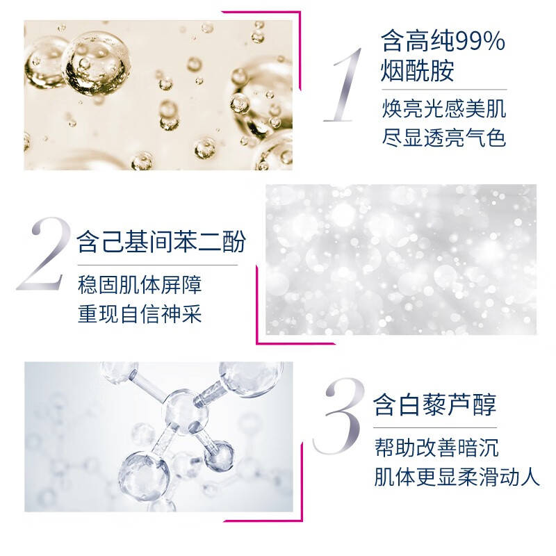 凡士林烟酰胺焕亮净肤沐浴露500ml 男士女士大瓶保湿沐浴香体皂液高清大图