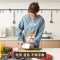 围裙女长袖防水防油家用厨房工作服罩衣大人做饭家务围腰