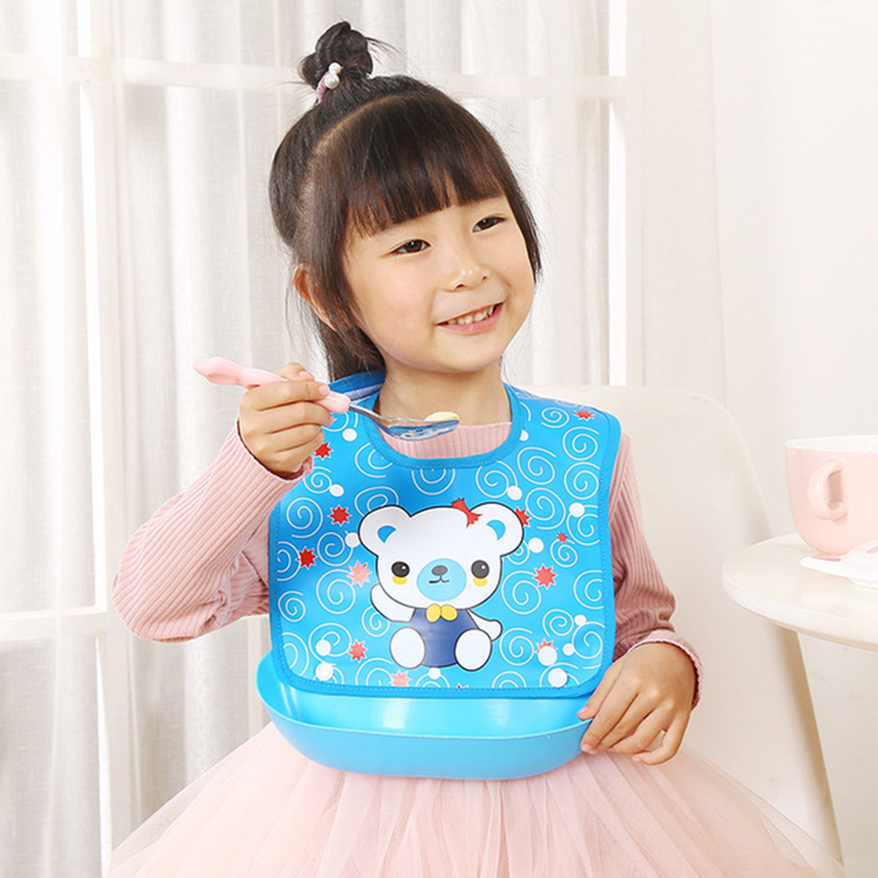 贝戈戈宝宝吃饭围兜婴儿童防水围嘴幼儿小孩食饭兜仿硅胶超软大号口水
