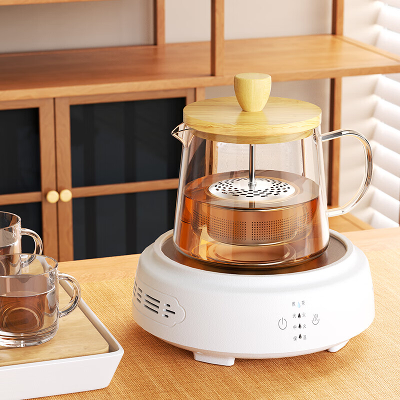 欧锐铂 茶言茶语-便携式电陶炉套装1500W大功率电陶炉分离茶仓养生壶 ORB-138高清大图