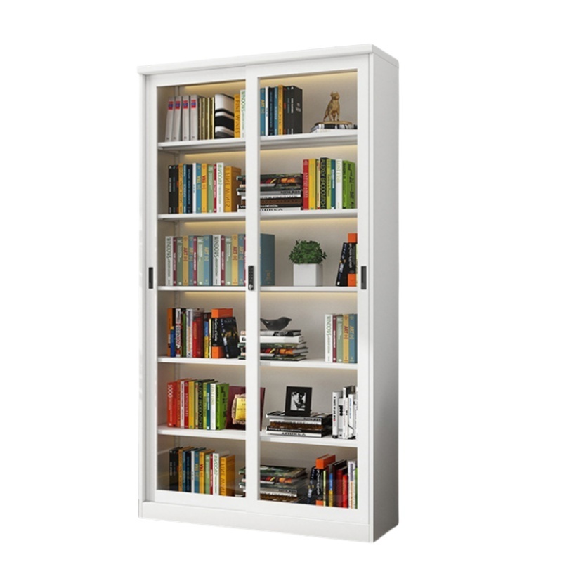 攸形玻璃凭证柜1200*380*2200mm台高清大图