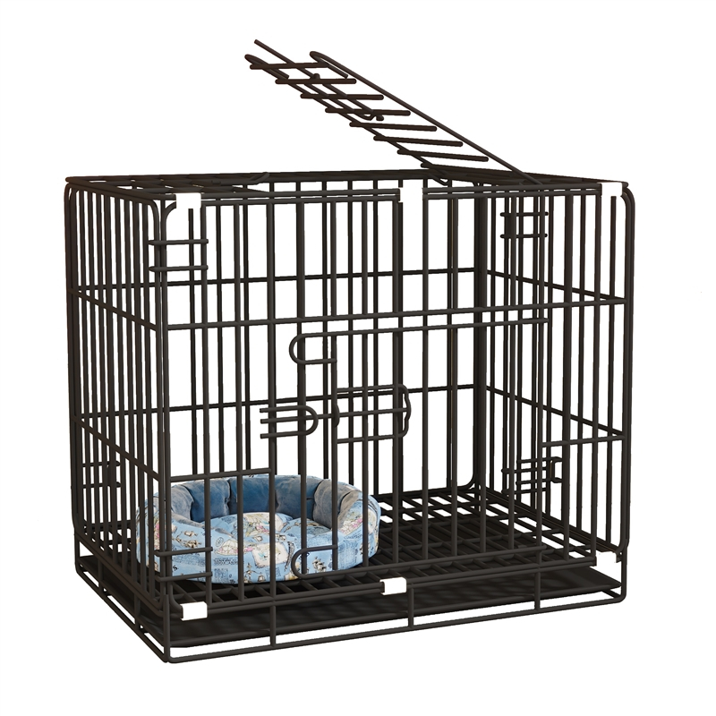 宠物笼子猫笼子狗笼子米妮小型犬兔子笼带厕所家用室内中型犬猫铁丝笼