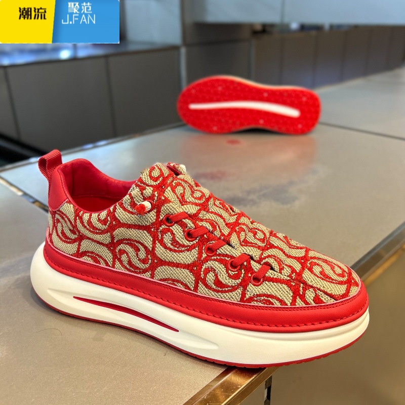 聚范一脚蹬男鞋夏季2024新款透气刺绣休闲板鞋懒人百搭软底运动帆布鞋高清大图