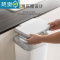 敬平厨房垃圾桶挂式带盖橱柜门壁挂厕所卫生间创意纸篓厨余收纳桶家用