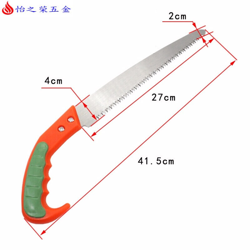 手锯手板锯木工锯园林多功能锯子伐木锯工具手工锯锯子 果树 折叠 快速手工锯塑料柄【不可折叠】