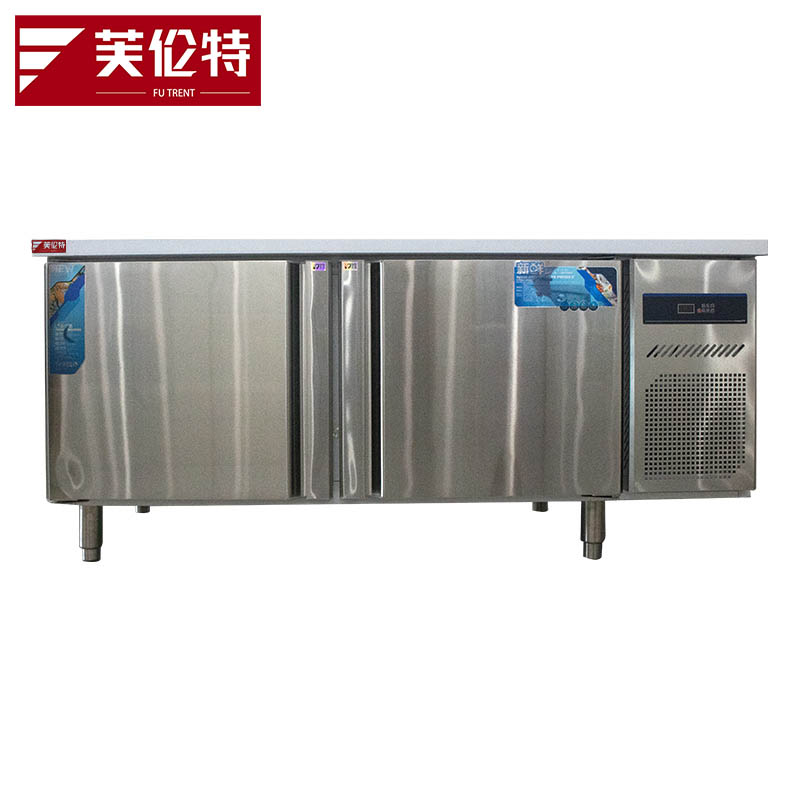 芙伦特商用风冷纯铜管冷藏冷冻双温工作台 厨房卧式操作台冰柜 厨房奶茶店设备冷冻工作台FLT-FLLDGZT-FL-1.8