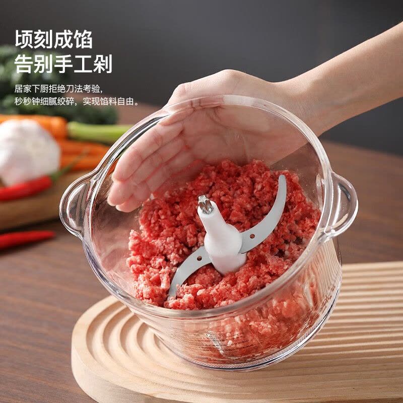 龙的(Longde)LD-KM2062L绞肉机家用绞饹机纹肉绞菜酱料辅食都可以使用双档电动多功能料理搅拌打肉饺子肉图片