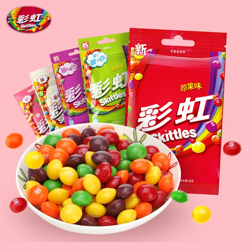绿箭 彩虹糖 混合口味 40g*4包