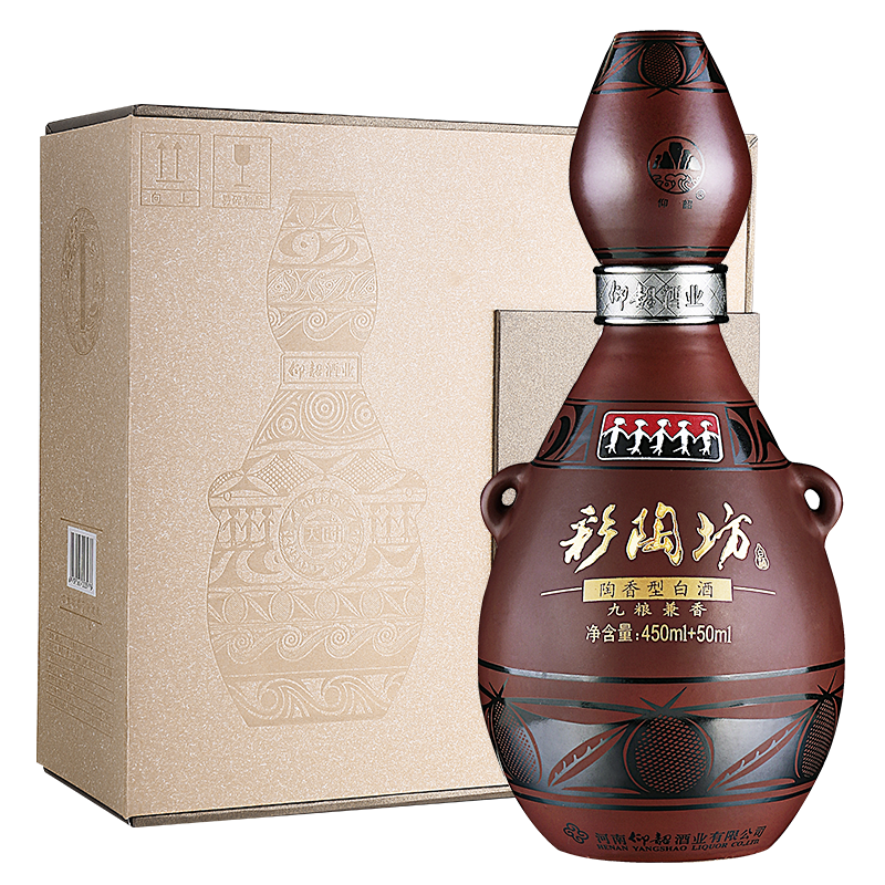 [酒厂自营]仰韶 彩陶坊天时 46度450ml 70度50ml 礼盒装白酒 单瓶装