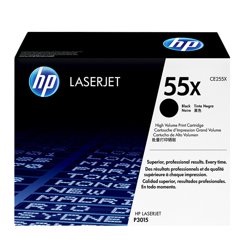 惠普(HP)CE255X 高容黑色硒鼓 55X(适用M525dn/f/c M521dn/dw P3015d/dn/x)高清大图