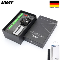 凌美(LAMY)Safari狩猎者钢笔墨水商务套装苹果绿EF尖