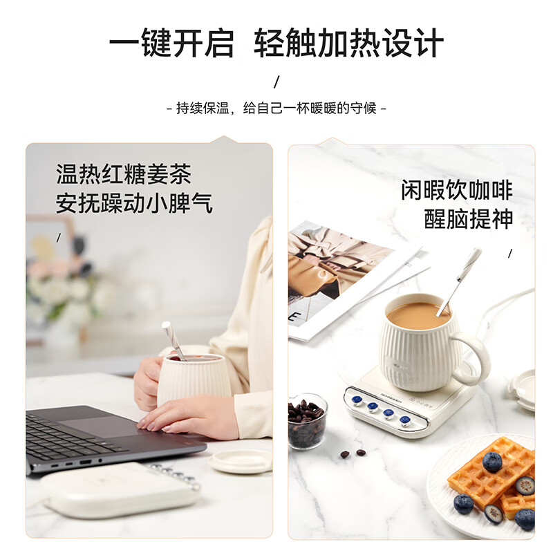 施耐德(Schneider)外出便携式多功能养生电炖暖暖杯 0.38L SWK-XNBL01高清大图