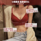 可莉允红色内衣套装女无钢圈薄款小胸聚拢性感蕾丝本命年结婚三角杯文胸文胸套装