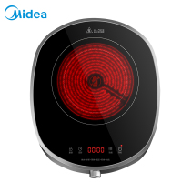 美的(Midea)电陶炉2200W大火力低音设计微晶面板不挑锅旋钮家用多功能智能H22-H201
