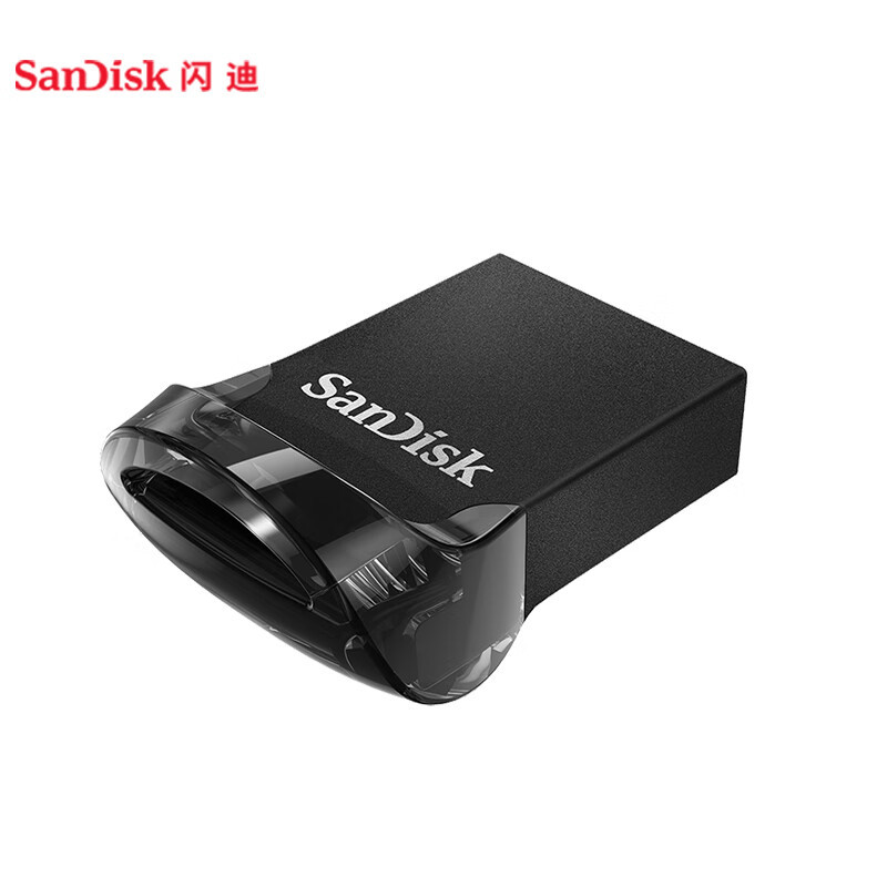闪迪(SanDisk)CZ430酷豆U盘64GB读速130MB/s USB3.1 黑色(个)(货期3-6天)