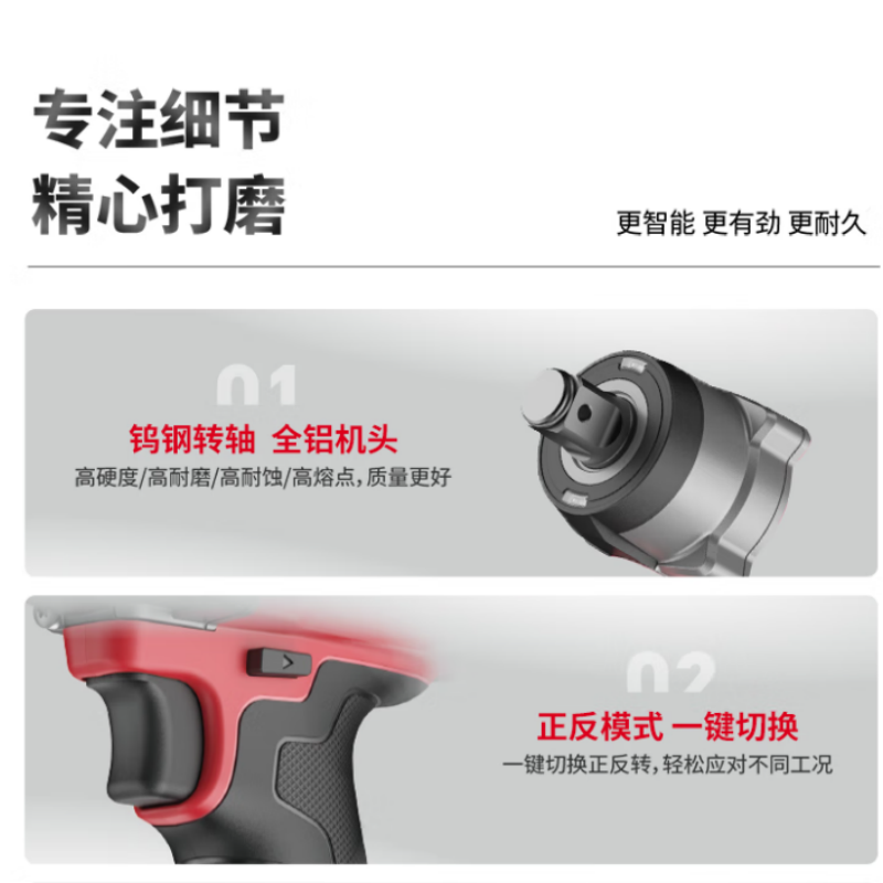 罗特锂电无刷电动扳手20V大扭力重型智能T6冲击扳手铁路塔吊冲击电炮T6-80D[8.0Ah两电一充]高清大图