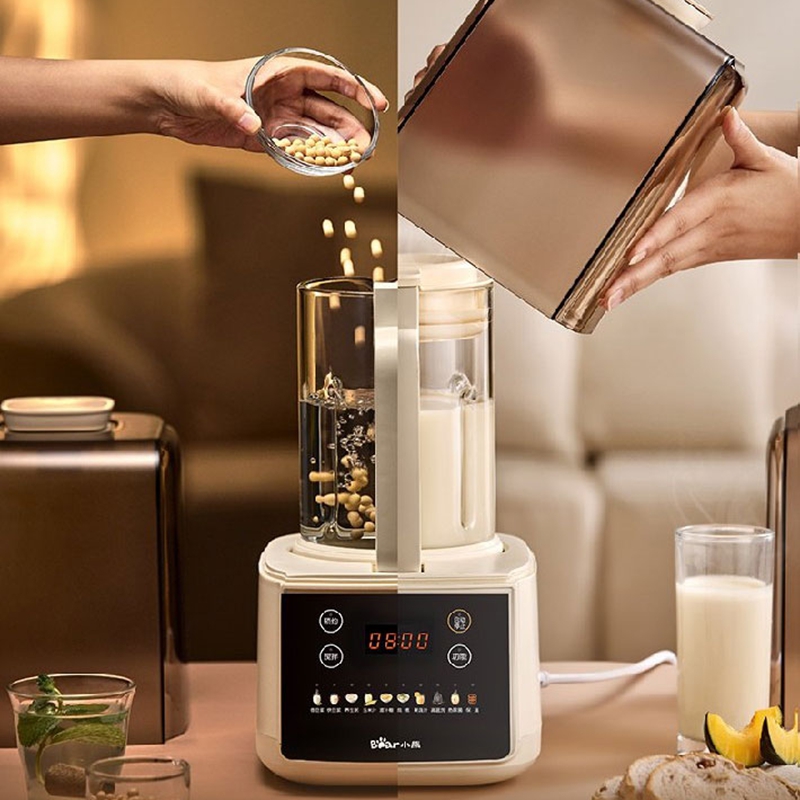 小熊(Bear)PBJ-F14K8 触控 10叶钛金刀 低音降噪 1.5L家用豆浆机 五谷杂粮全自动破壁机高清大图