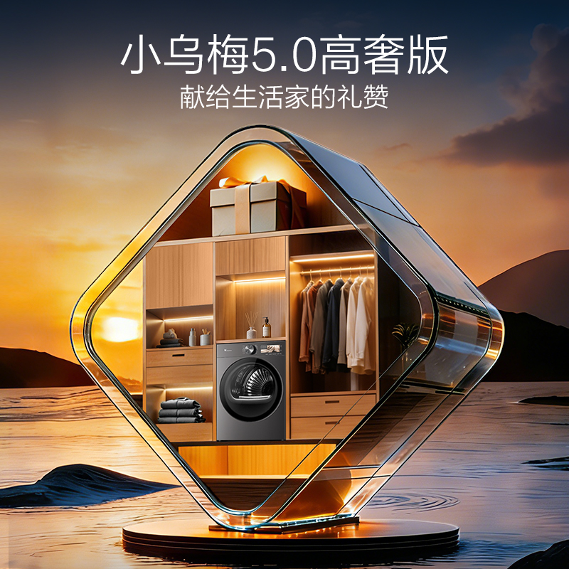 小天鹅(LittleSwan)小乌梅5.0高奢版 双转子热泵烘干机家用烘衣服 12KG大容量 变频 TH12K60高清大图