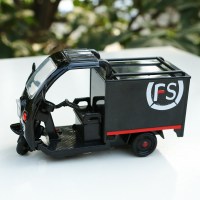 合金汽车模型邮政快递运输车三轮摩托车仿真儿童玩具回力小车 53170顺风三轮裸车送人偶_952