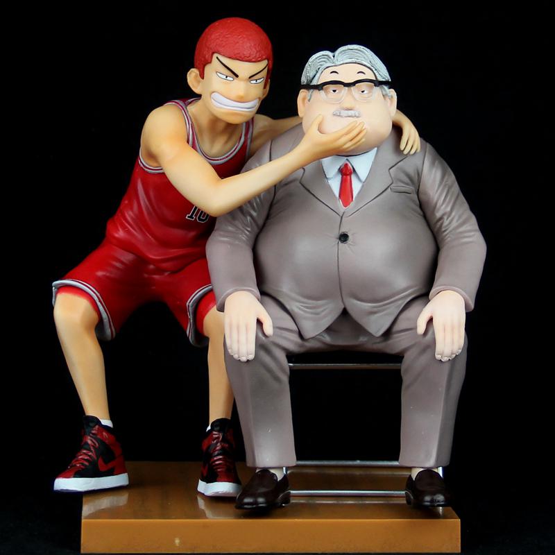 灌篮高手手办板凳军团流川枫樱木花道按摩安西教练汽车载模 [樱木托腮