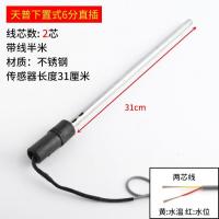 太阳能热水器配件控制器仪表探头2芯4芯水位水温传感器大全通用型--天普下置式2芯6分直插半米线
