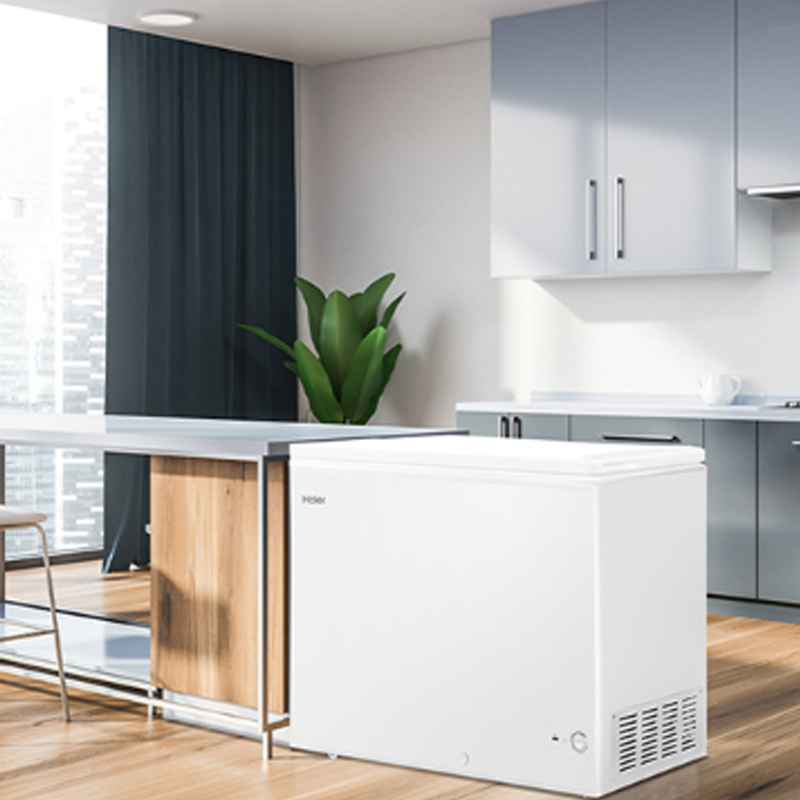 海尔(Haier)300升家用卧式冰柜 冷柜 减霜80% BC/BD-300GHD[02]