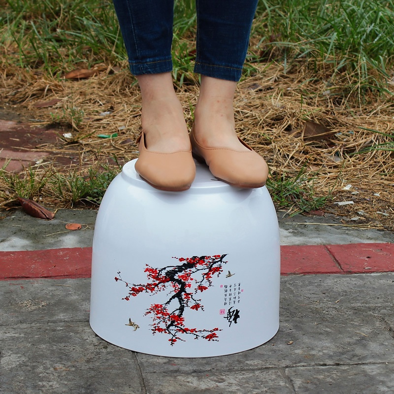 仿陶瓷树脂特大号加厚花盆碗莲睡莲花卉绿植君子兰大口径塑料花盆