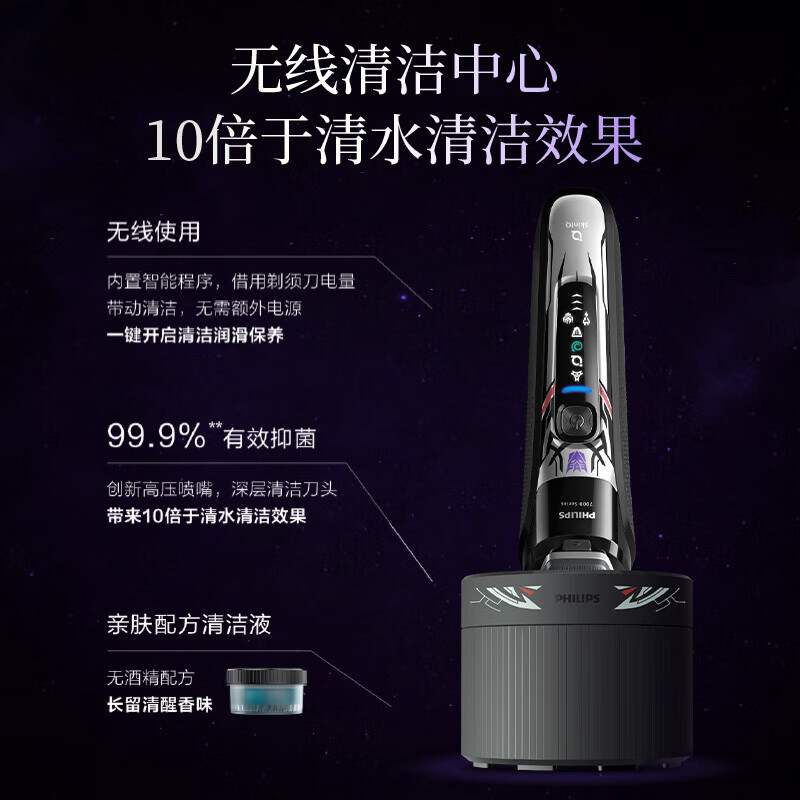 飞利浦(PHILIPS)剃须刀电动蜂巢7系升级变形金刚联名微提切科技刮胡刀剃胡刀送男友送长辈生日礼物 S7618高清大图