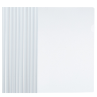 齐心A850 A4透明抽杆文件夹抽杆夹 厚度8mm