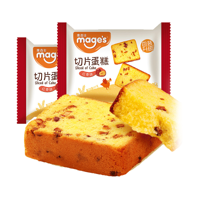 麦吉士红枣味切片蛋糕