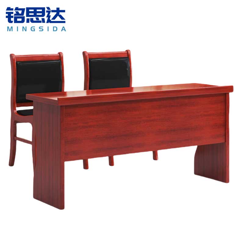 铭思达长条桌一桌两椅1.4米套高清大图