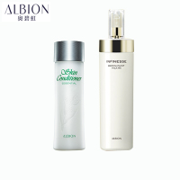 奥尔滨(Albion)/奥碧虹优活盈透弹润渗透乳 乳液+奥碧虹爽肤精萃液 盈透弹润水乳两件套 200g+110ml
