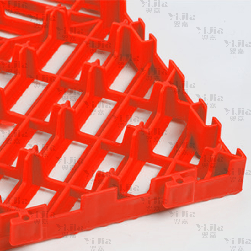 翌嘉 YJ3121323地格栅塑料拼接地板垫网格垫板 红色高清大图