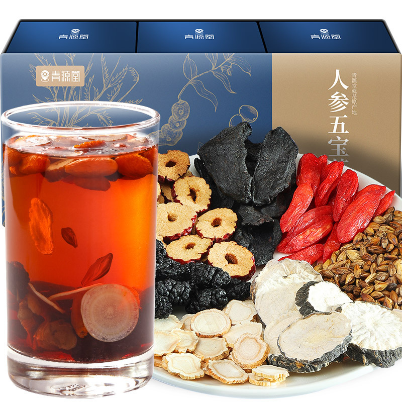 青源堂牌五宝茶人参五宝茶525g